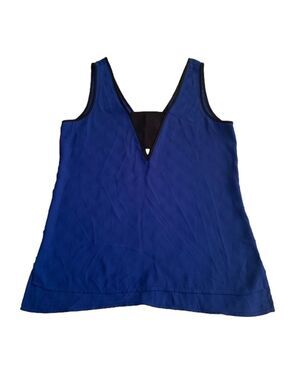 Express Blue & Black Dressy Tank Top